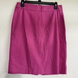 Banana Republic Pencil Straight Skirt Women's 4 Pink Vent‎ Zipper Career Classic